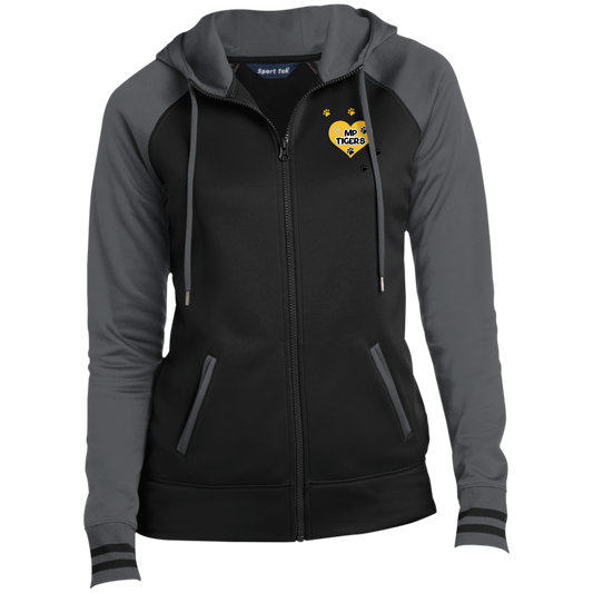 MP Tigers Leaving Tracks- Ladies' Sport-Wick® Full-Zip Hooded Jacket