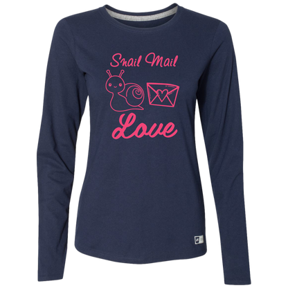 Snail Mail Love Ladies’ Essential Dri-Power Long Sleeve Tee