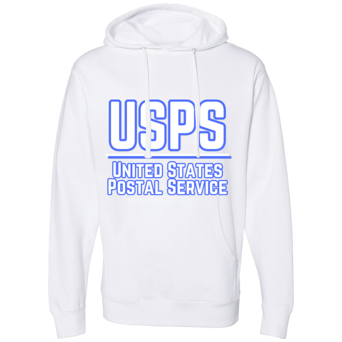 USPS B&W Midweight Hooded Sweatshirt