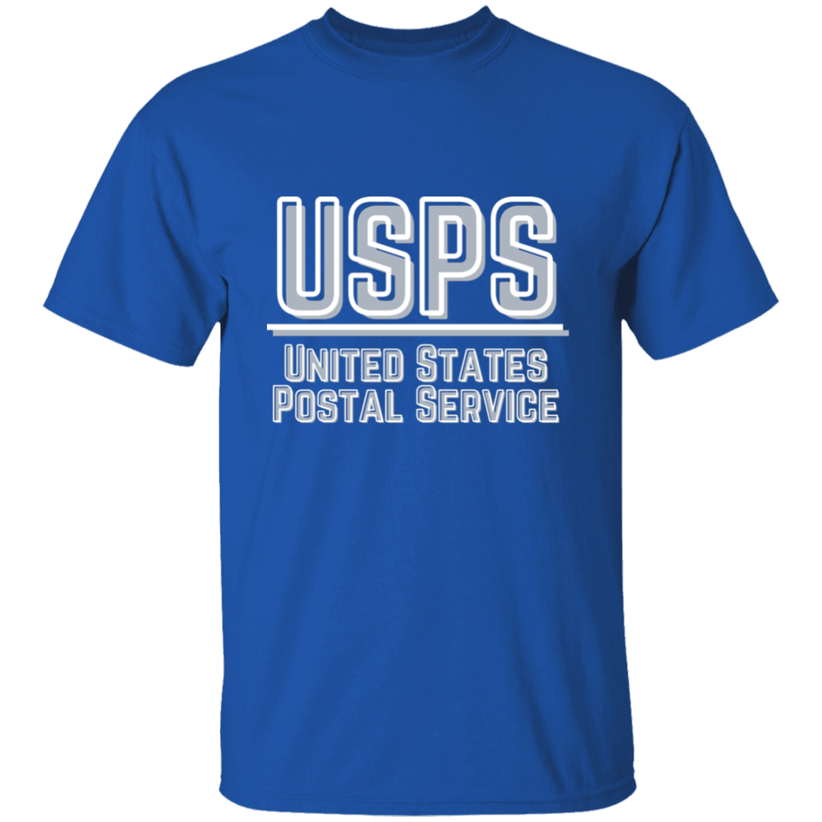 USPS Grey&White- 5.3 oz. T-Shirt
