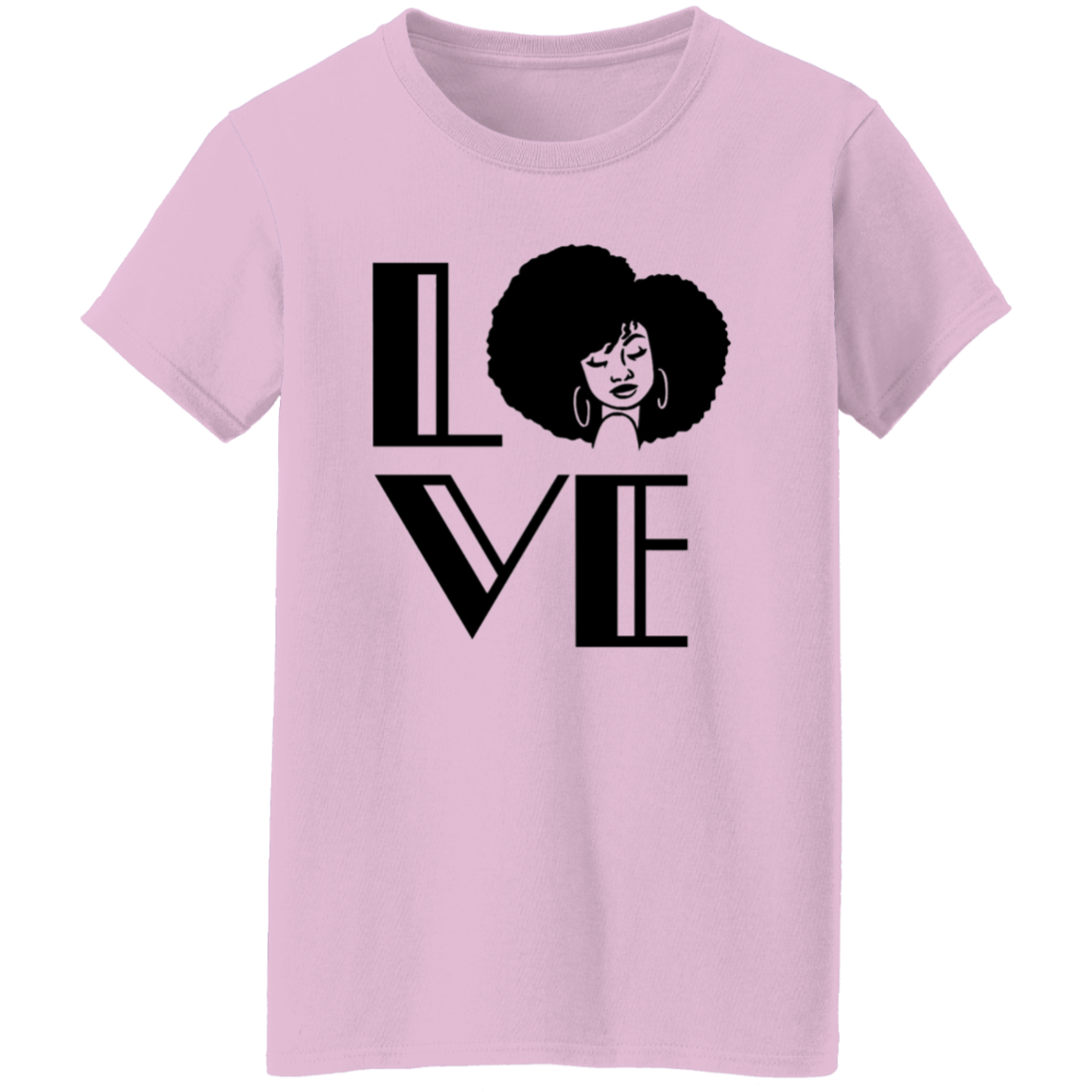 Afro Love- Ladies' 5.3 oz. T-Shirt