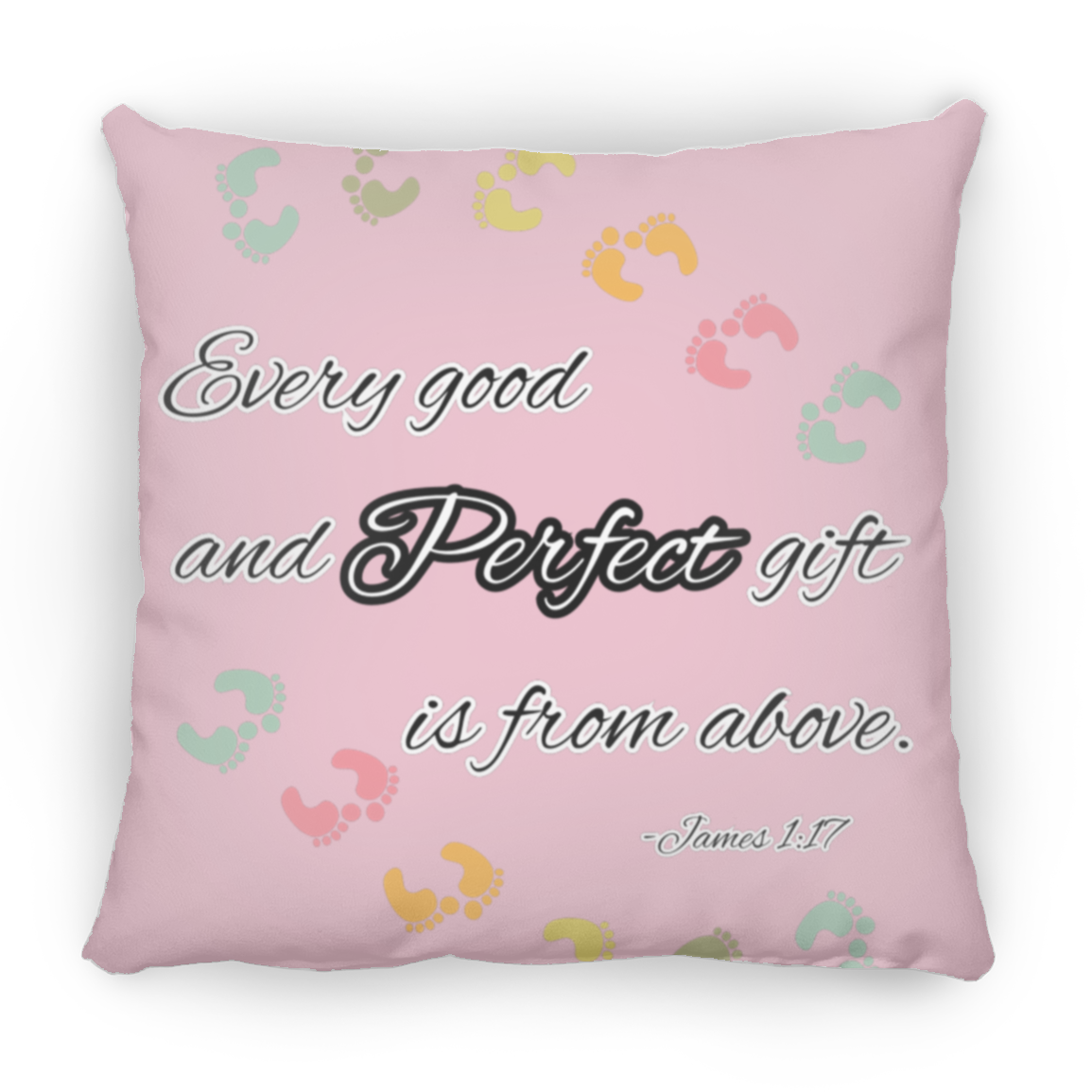 James 1:17 Large Square Pillow