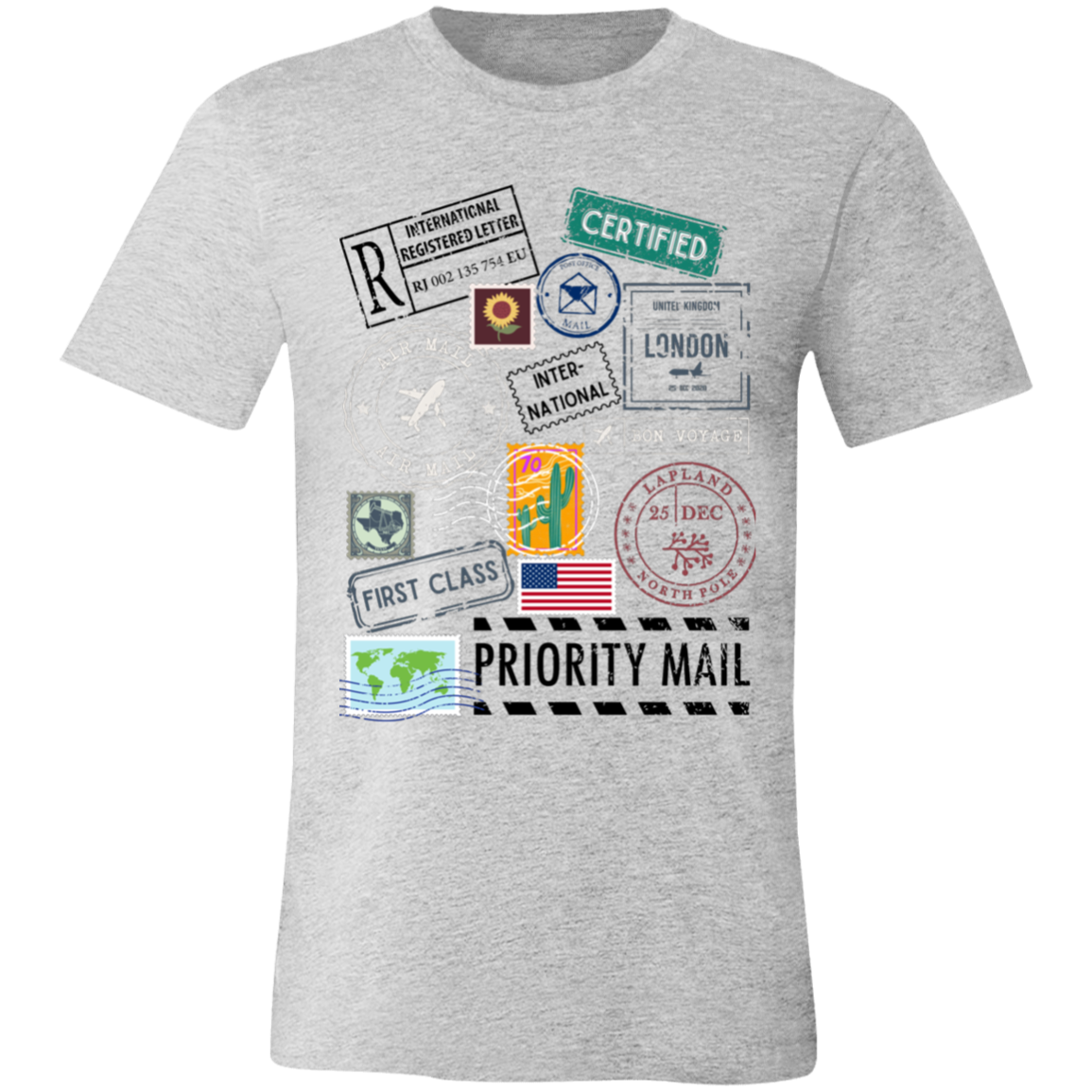 Postage Multi Unisex Jersey Short-Sleeve T-Shirt