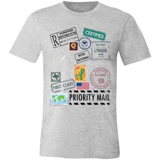 Postage Multi Unisex Jersey Short-Sleeve T-Shirt
