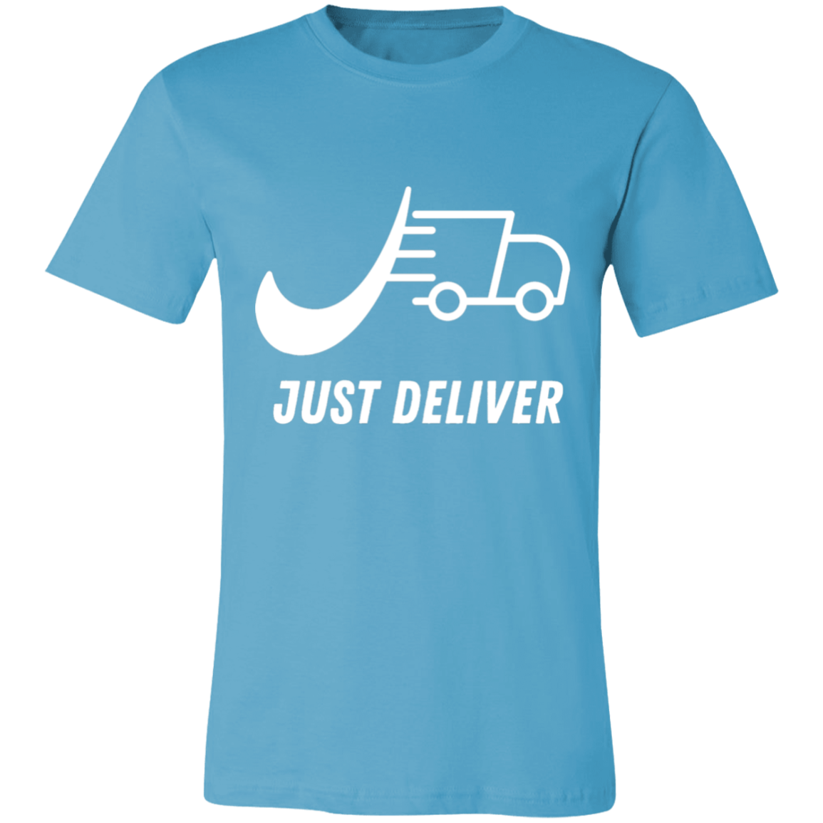 Just Deliver Truck White Unisex Jersey Short-Sleeve T-Shirt