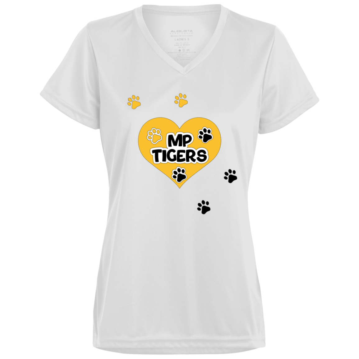 MP Tigers Leaving Tracks- V-Neck Tee