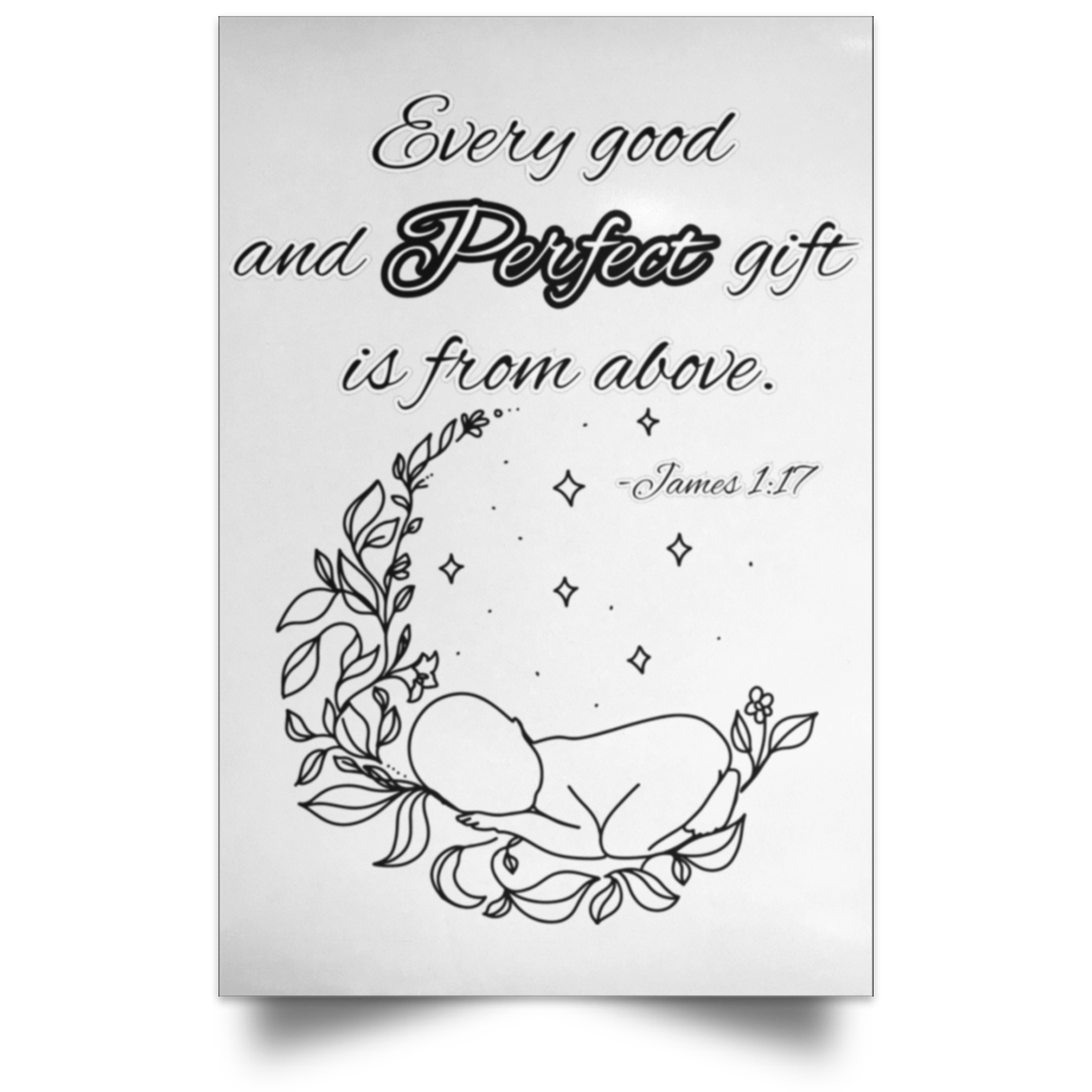 James 1:17 Satin Portrait Poster