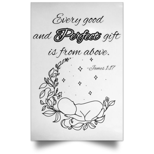 James 1:17 Satin Portrait Poster