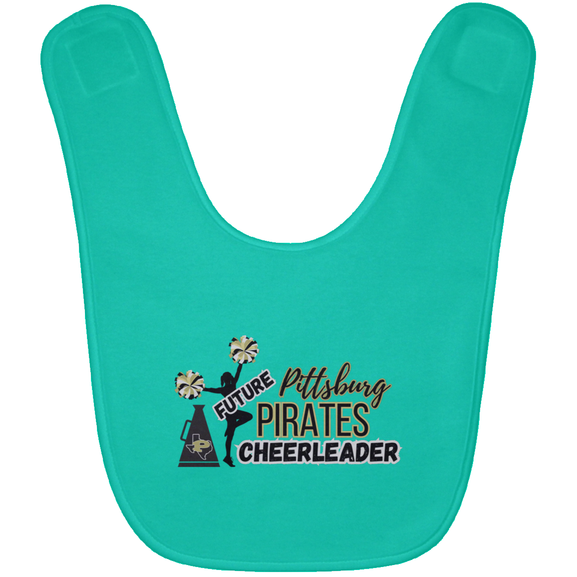 Future Pitt Pirate Cheerleader Baby Bib