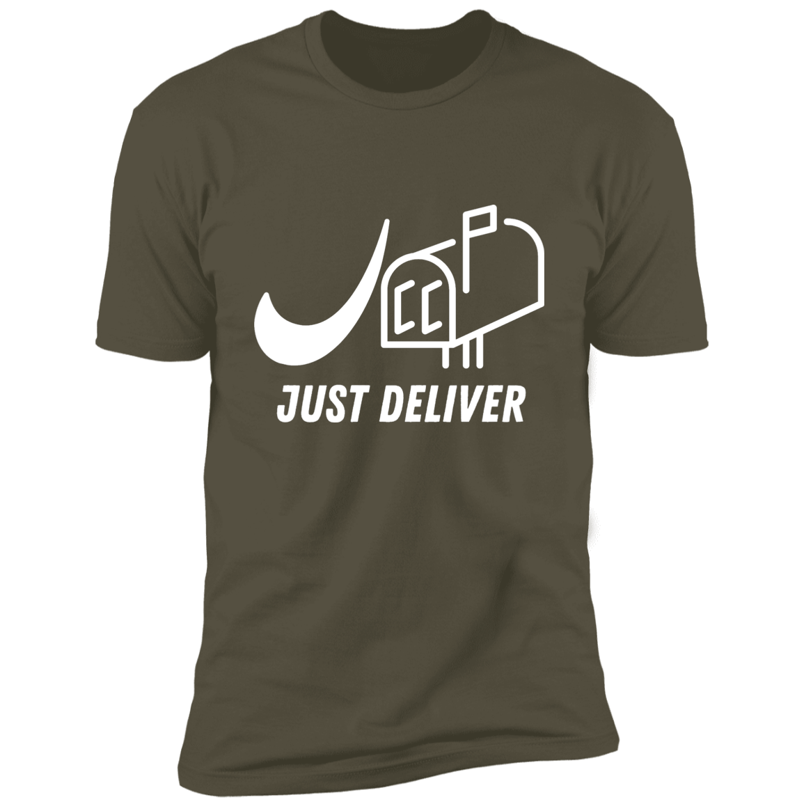 Just Deliver Mailbox White Premium Short Sleeve T-Shirt