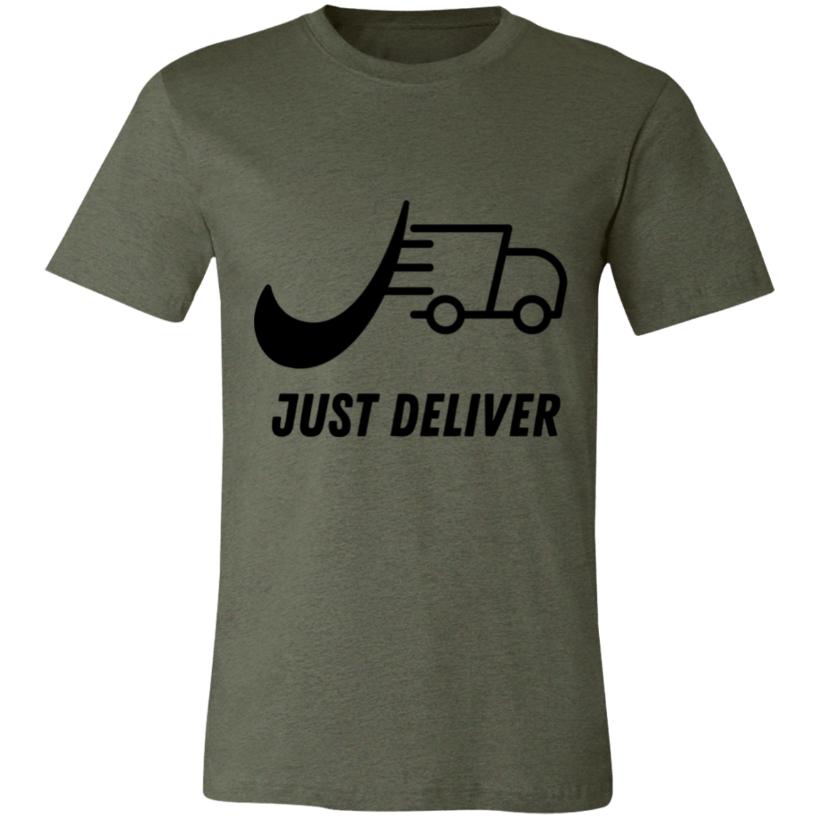 Just Deliver Truck Black Unisex Jersey Short-Sleeve T-Shirt
