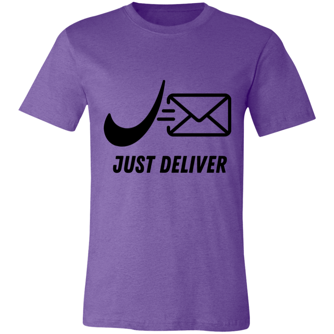 Just Deliver Envelope Black Unisex Jersey Short-Sleeve T-Shirt