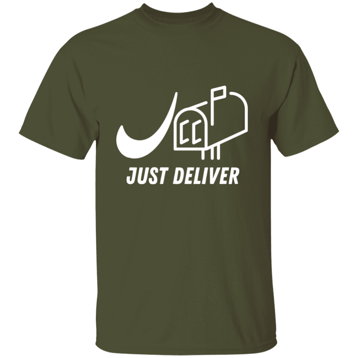 Just Deliver Mailbox White 5.3 oz. T-Shirt