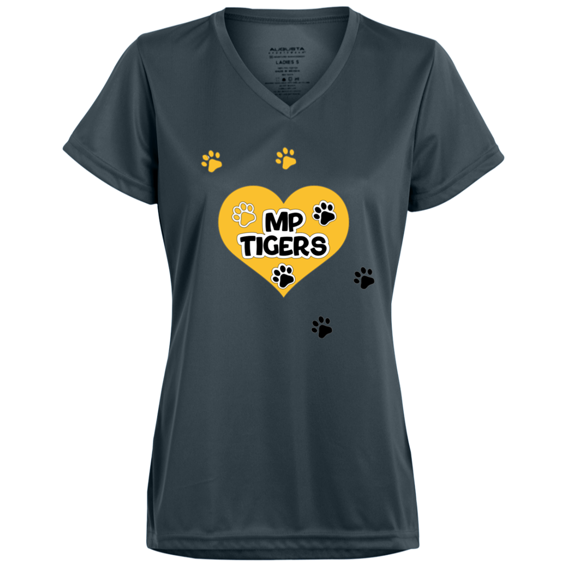 MP Tigers Leaving Tracks- V-Neck Tee