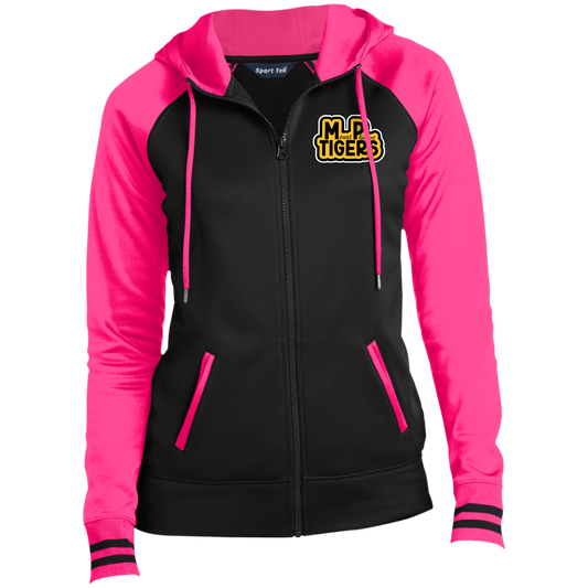 MP Tiger's Black & Gold- Ladies' Sport-Wick® Full-Zip Hooded Jacket