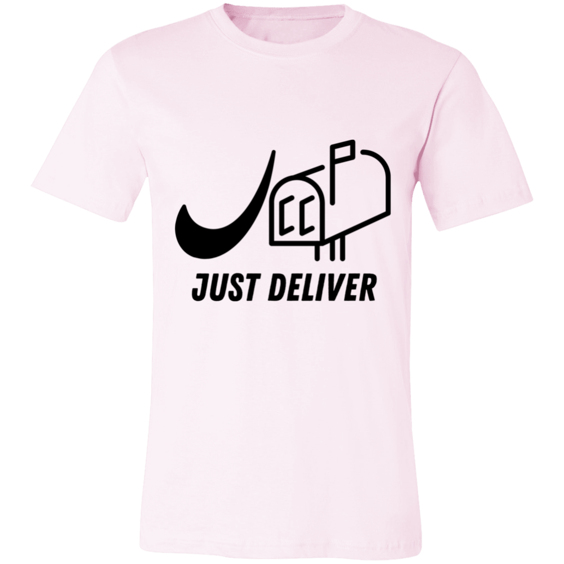 Just Deliver Mailbox Black Unisex Jersey Short-Sleeve T-Shirt