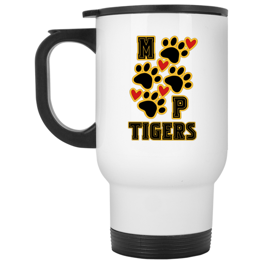 MP Tigers Heart & Sole White Travel Mug