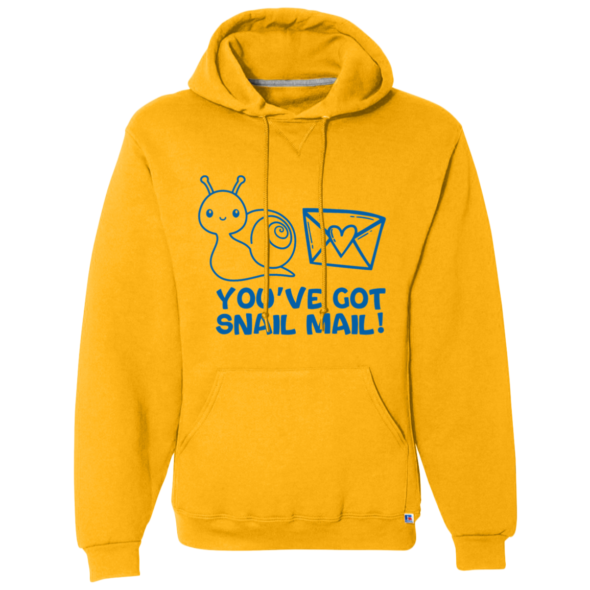 You've Got Snail Blue Mail Dri-Power Fleece Pullover Hoodie