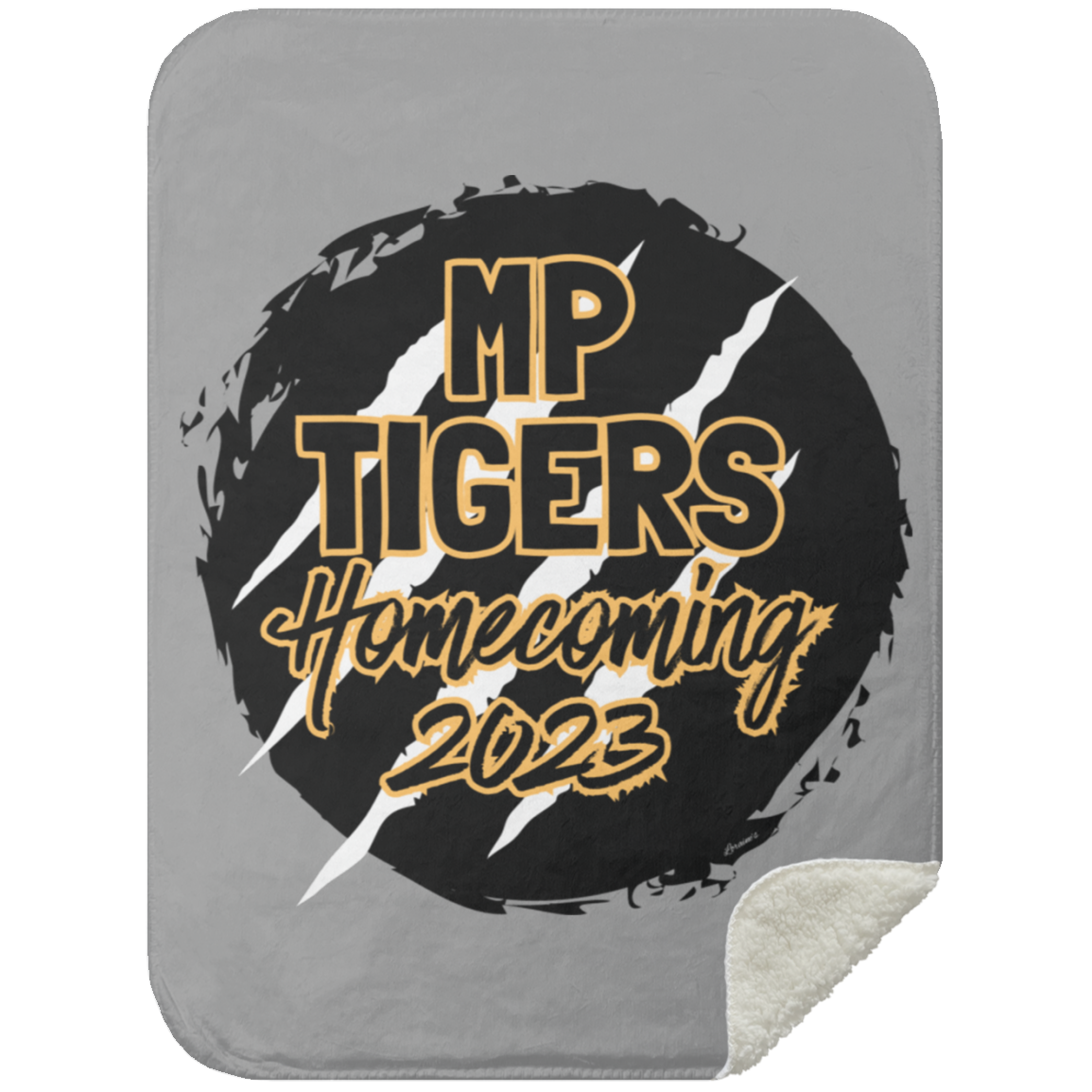 MP Tiger HoCo2023 Mink Sherpa Blanket 30x40