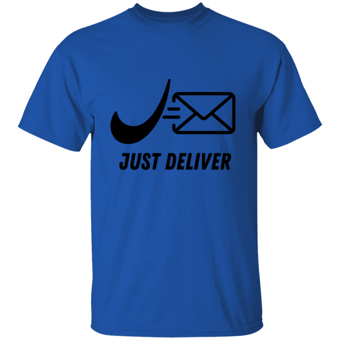 Just Deliver Envelope Black 5.3 oz. T-Shirt