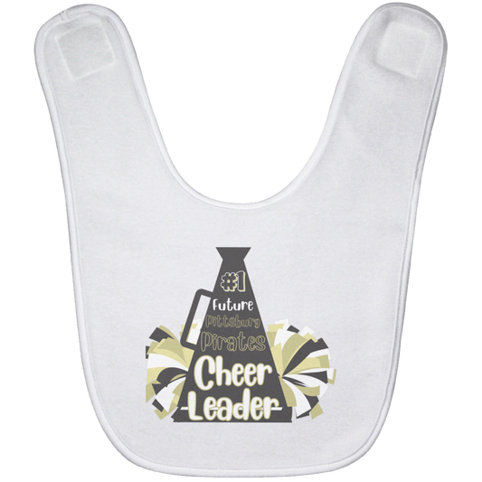 Future Pitt Pirate Cheer Megaphone Baby Bib