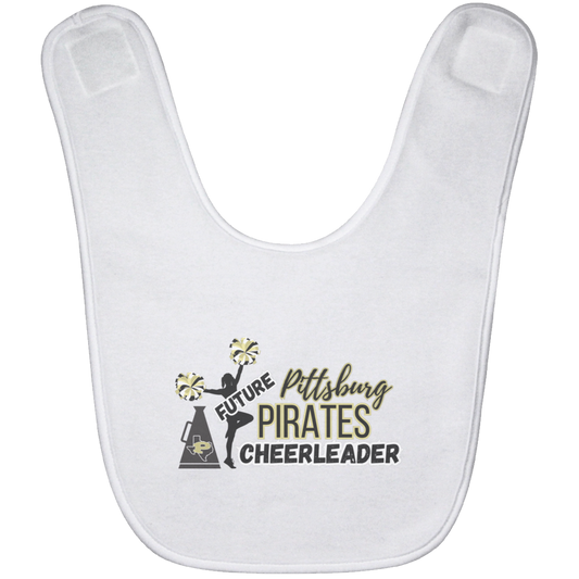 Future Pitt Pirate Cheerleader Baby Bib