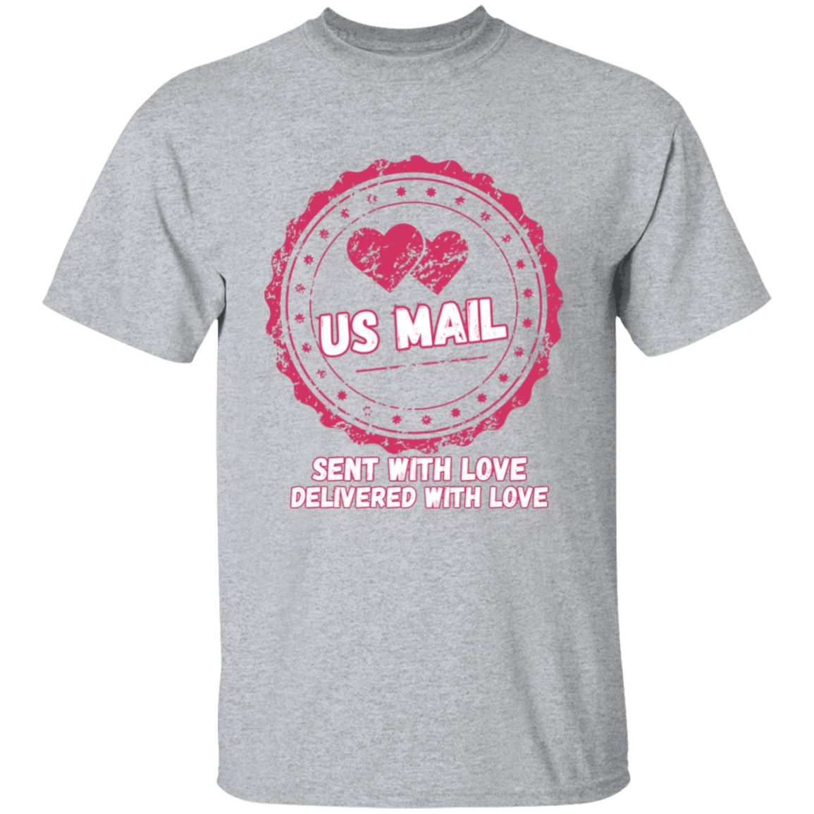 Sent With Love USMail 5.3 oz. T-Shirt