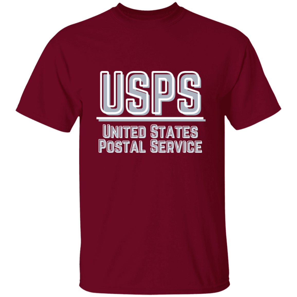 USPS Grey&White- 5.3 oz. T-Shirt