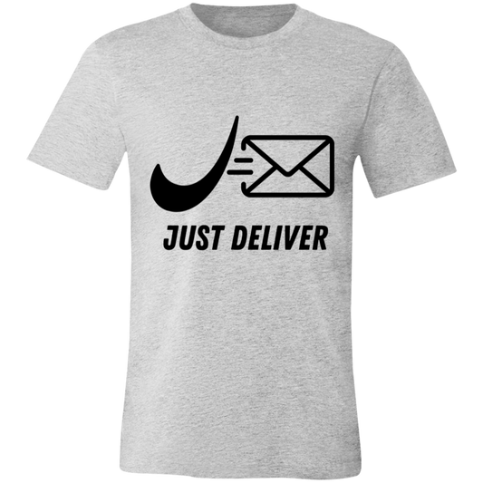 Just Deliver Envelope Black Unisex Jersey Short-Sleeve T-Shirt