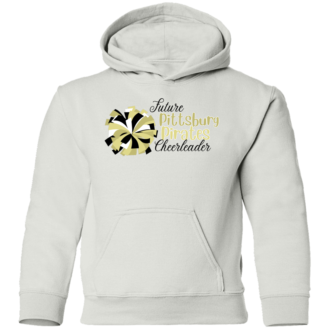 Future Pitt Pirate Cheer Pom Youth Pullover Hoodie