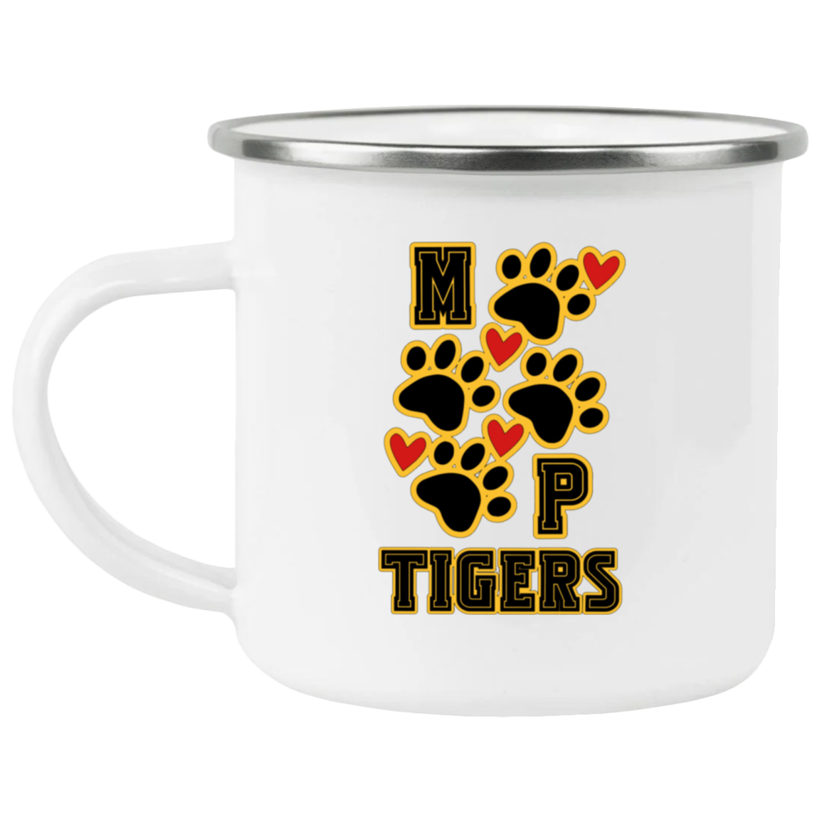 MP Tigers Heart & Sole Enamel Camping Mug
