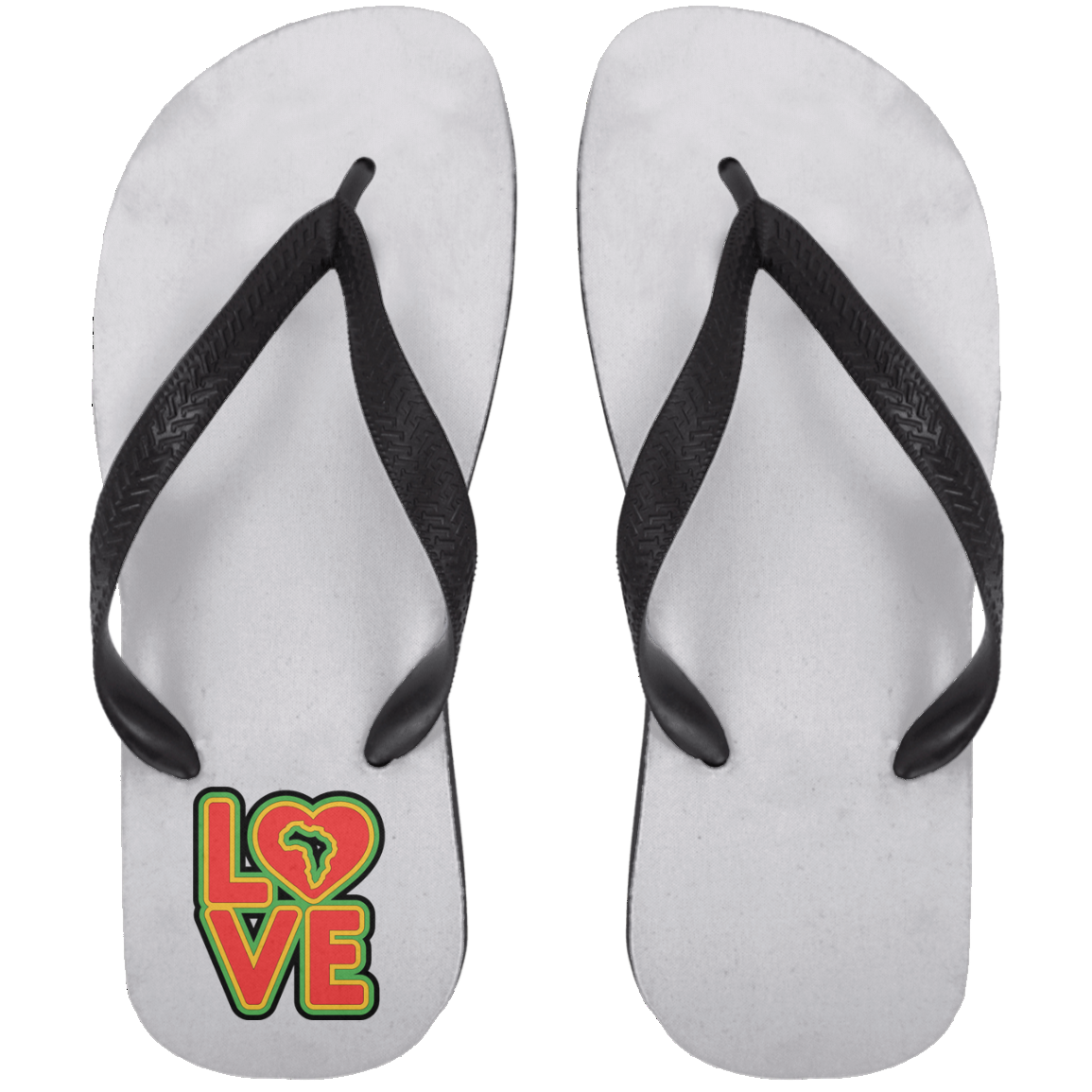 RYGB LOVE Adult Flip Flops