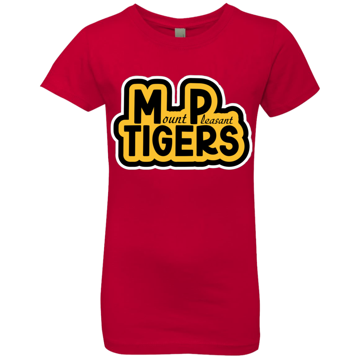 MP Tiger's Black & Gold- Girls' Princess T-Shirt