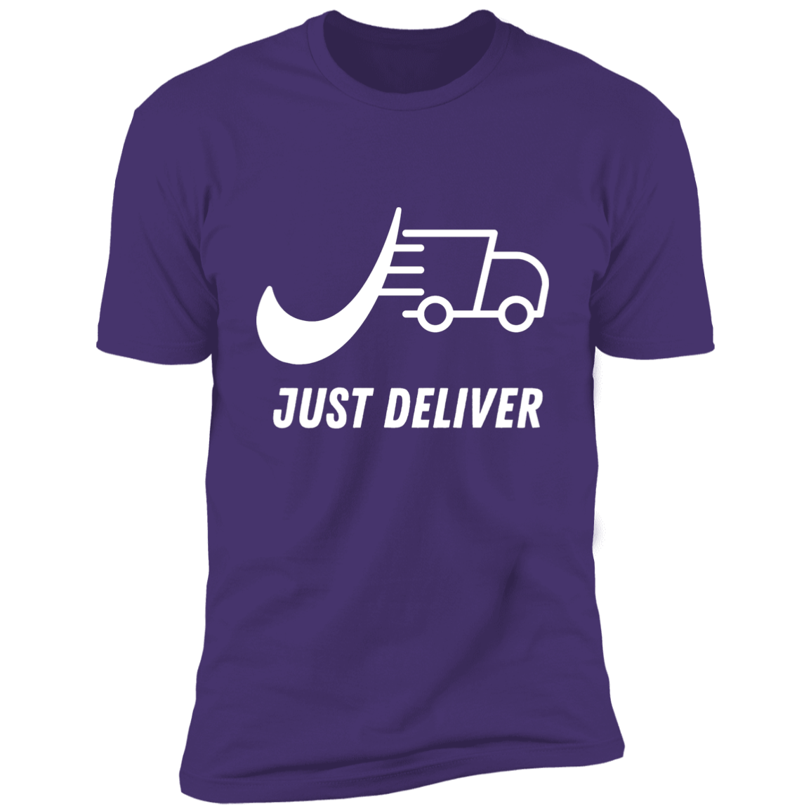 Just Deliver Truck White Premium Short Sleeve T-Shirt