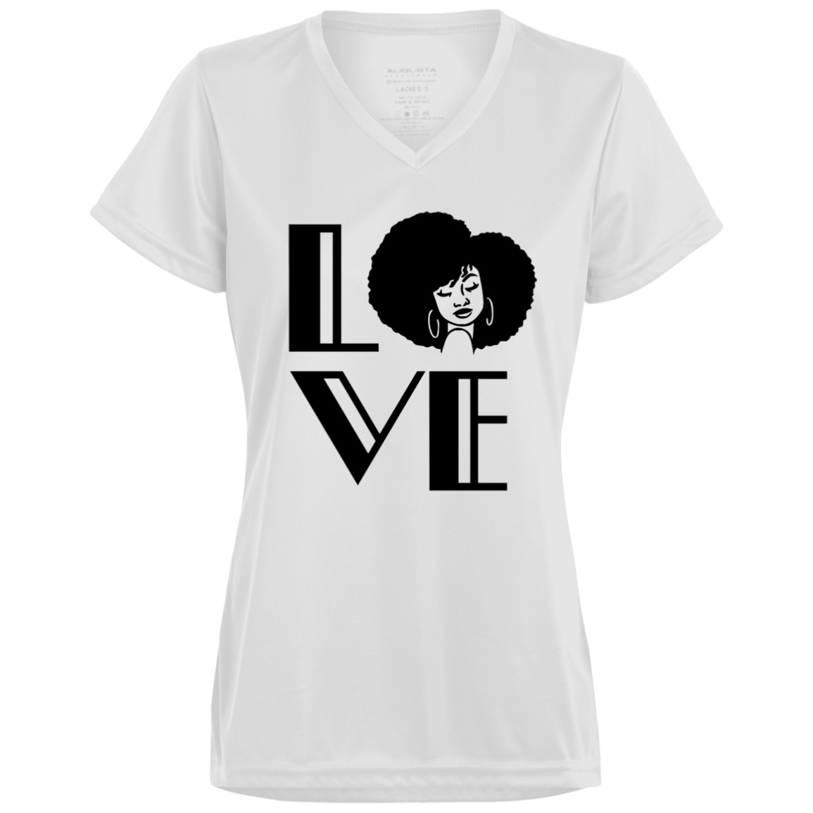 Afro Love V-Neck Tee