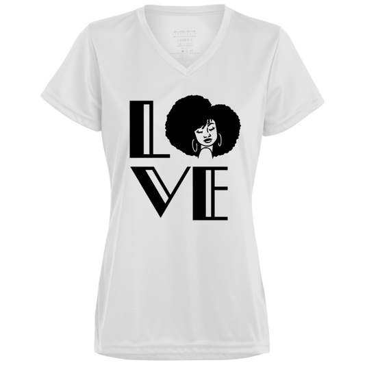 Afro Love V-Neck Tee