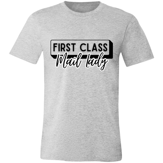 First Class Mail Lady 2- Unisex Jersey Short-Sleeve T-Shirt