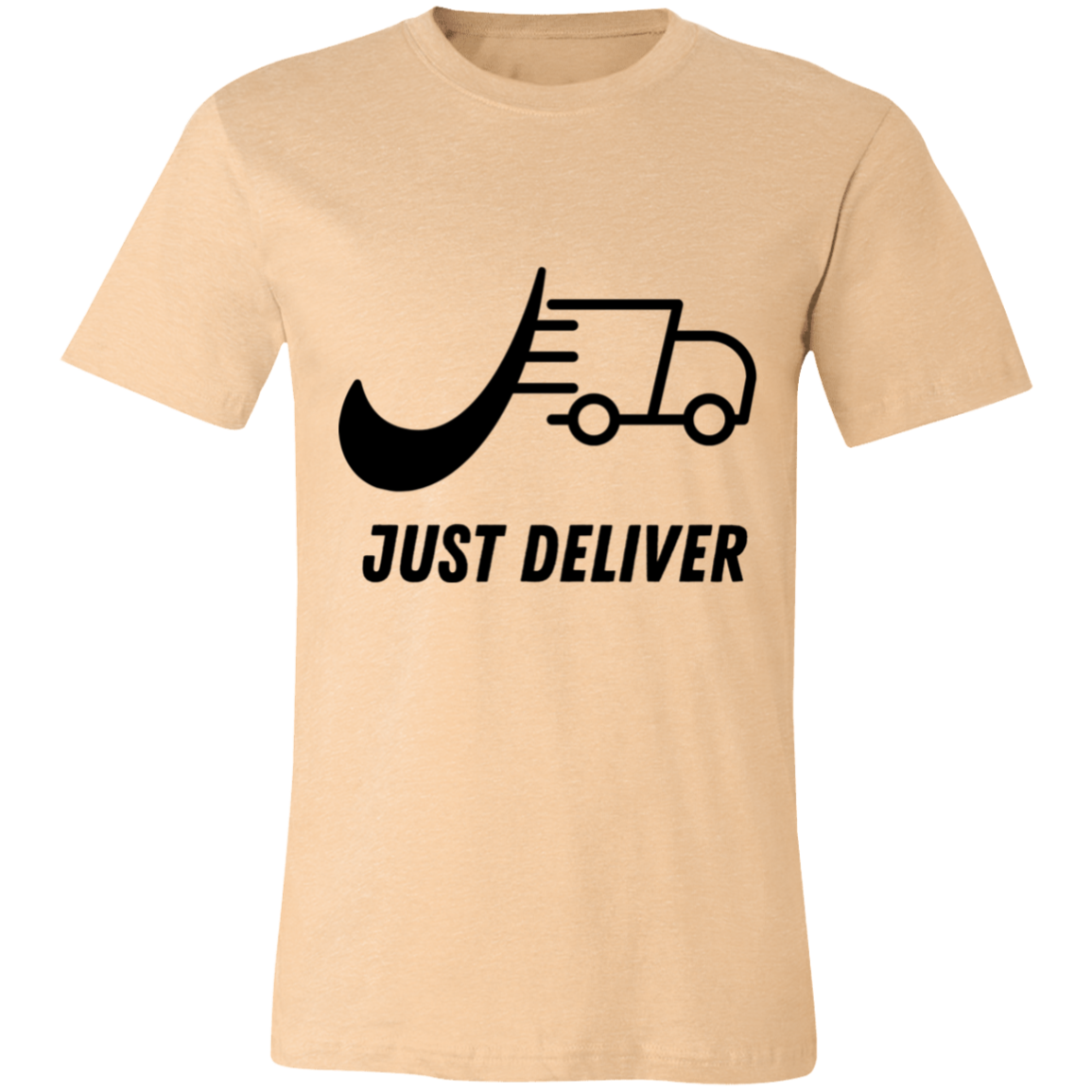 Just Deliver Truck Black Unisex Jersey Short-Sleeve T-Shirt