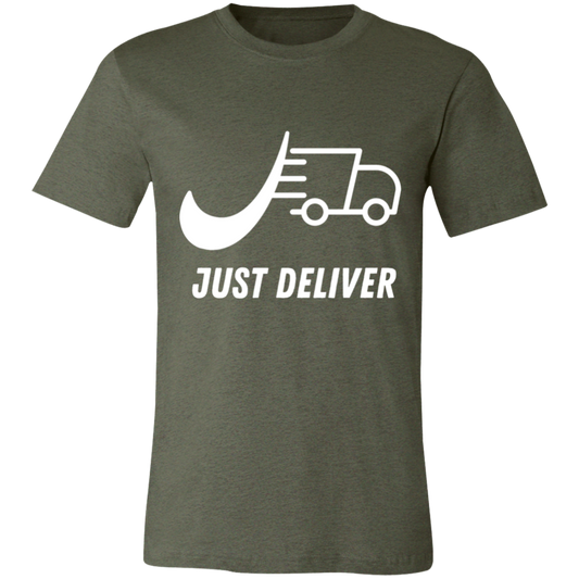 Just Deliver Truck White Unisex Jersey Short-Sleeve T-Shirt