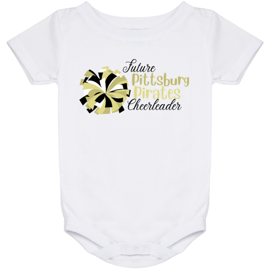 Future Pitt Pirate Cheer Pom Baby Onesie 24 Month