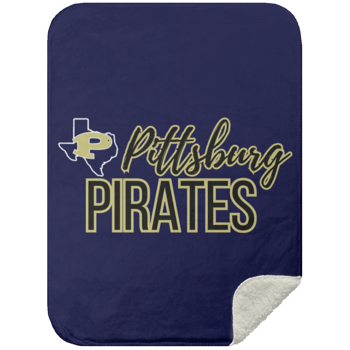 Pittsburg Pirates Mink Sherpa Blanket 30x40