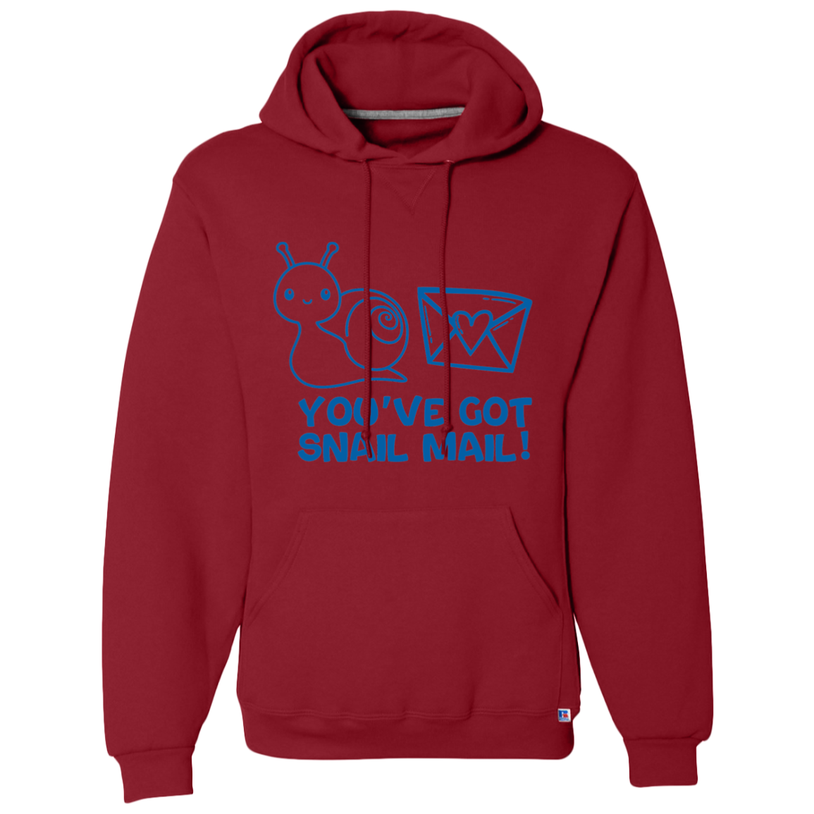 You've Got Snail Blue Mail Dri-Power Fleece Pullover Hoodie