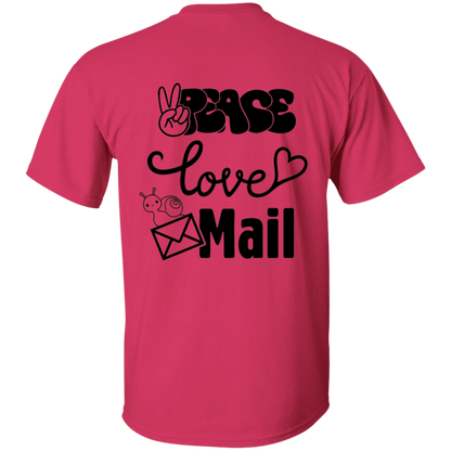 Peace Love Mail 1 B- 5.3 oz. T-Shirt