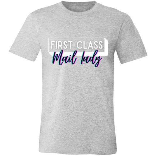 First Class Mail Lady Glitch Unisex Jersey Short-Sleeve T-Shirt