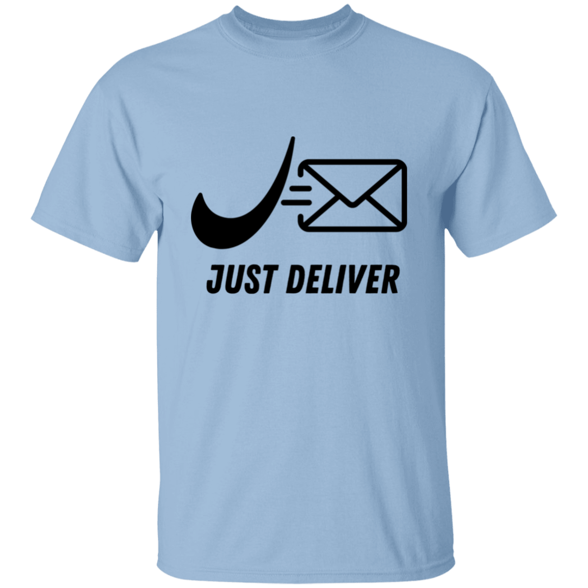 Just Deliver Envelope Black 5.3 oz. T-Shirt