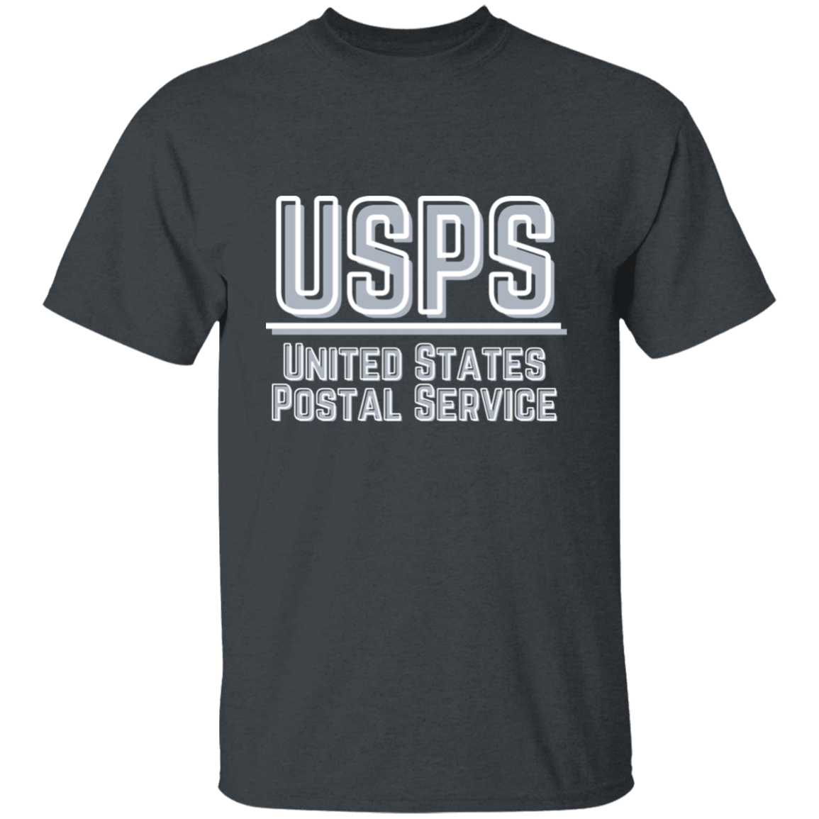 USPS Grey&White- 5.3 oz. T-Shirt
