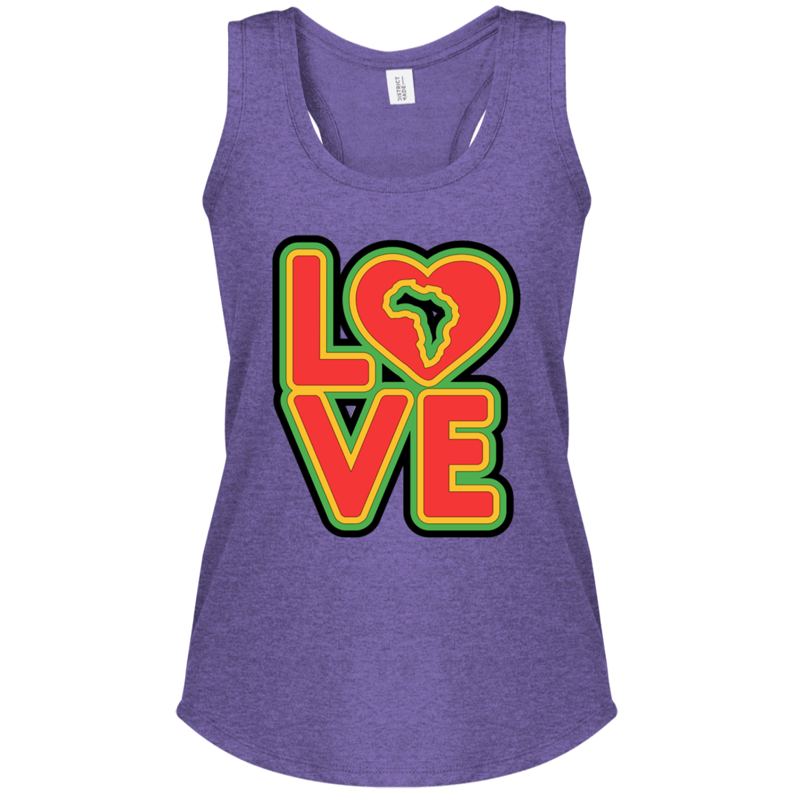 RYGB LOVE Women's Perfect Tri Racerback Tank