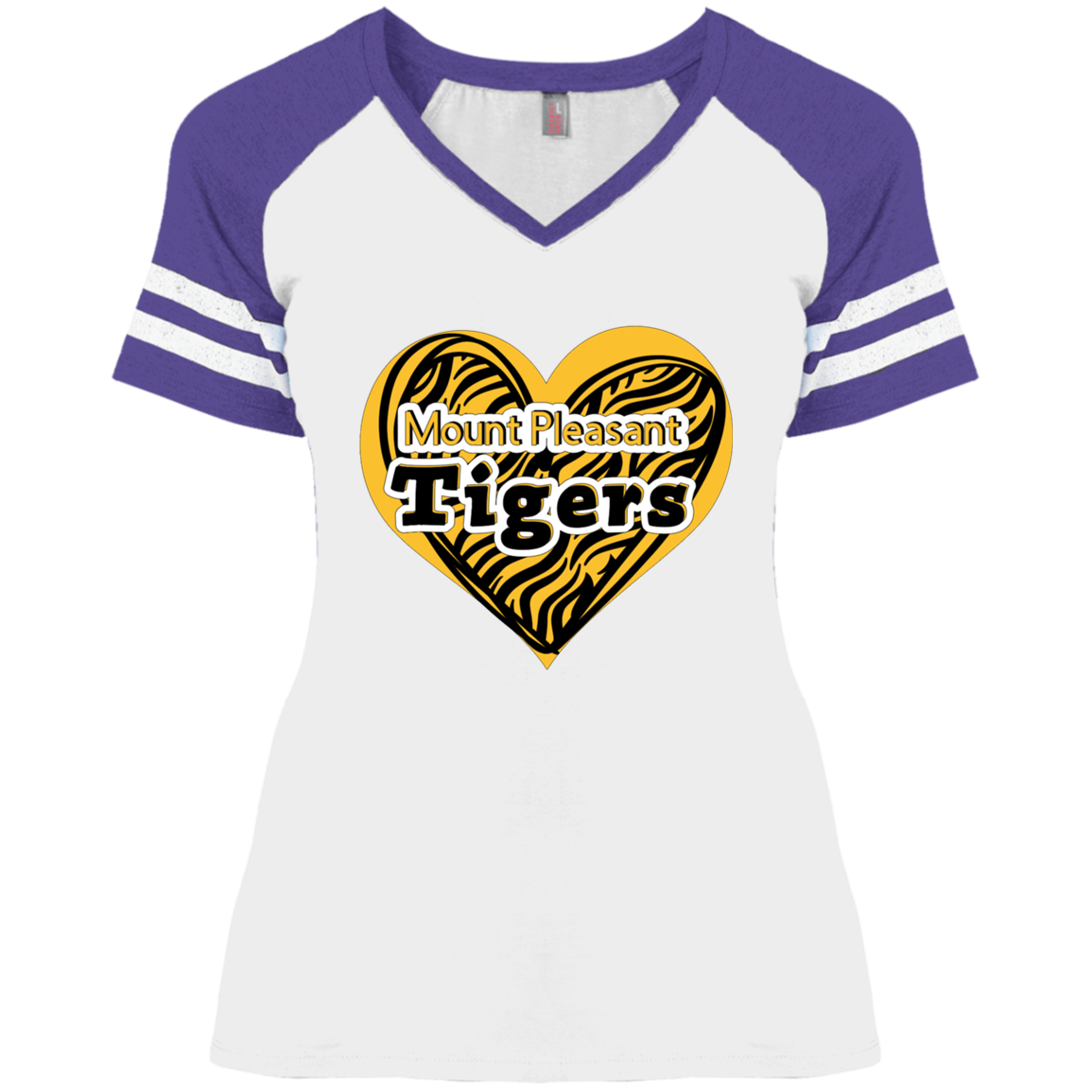MP Tiger Love Ladies' Game V-Neck T-Shirt