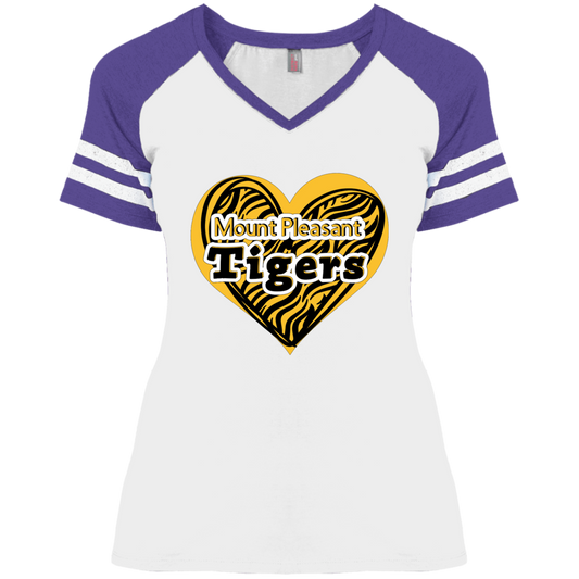 MP Tiger Love Ladies' Game V-Neck T-Shirt