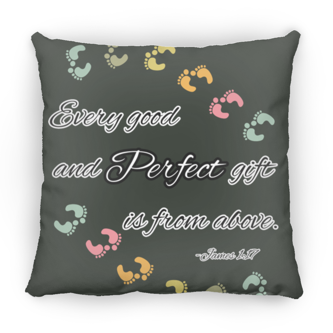 James 1:17 Large Square Pillow